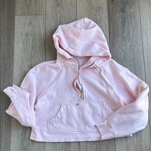 Scuba Oversized Half-Zip Hoodie Strawberry Milkshake XS/S